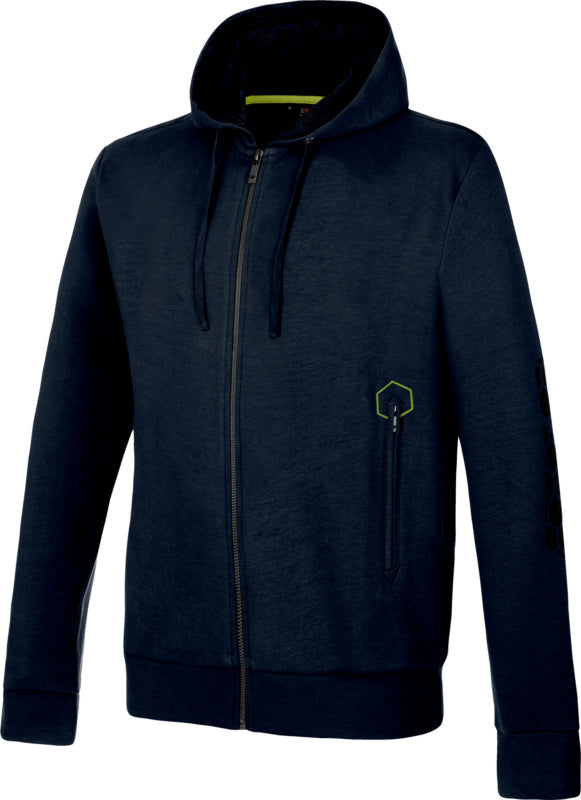 SWEATJCK HOODIE FUSION SCHATTENBLAU XS