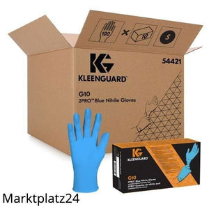 G10 2PRO, blaue Nitrilhandschuhe, Gr. L, 100 St/Box - Marktplatz24