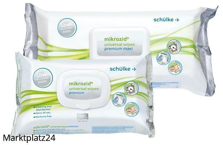 Mikrozid universal wipes prem., 100 Tücher/Box  BAuA-Reg-Nr.: N-63301 - Marktplatz24