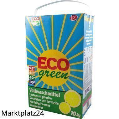 Eco green, Vollwaschmittel, 10kg Tragebox - Marktplatz24