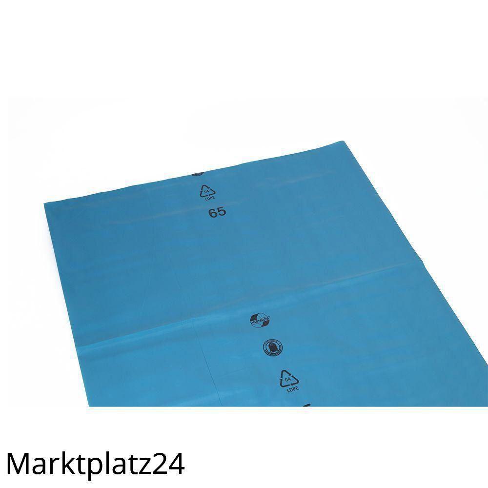 Abfallsäcke PREMIUM, LDPE, 140L, blau, 800x1200mm, 100my, lose, 150 St/Krt. - Marktplatz24