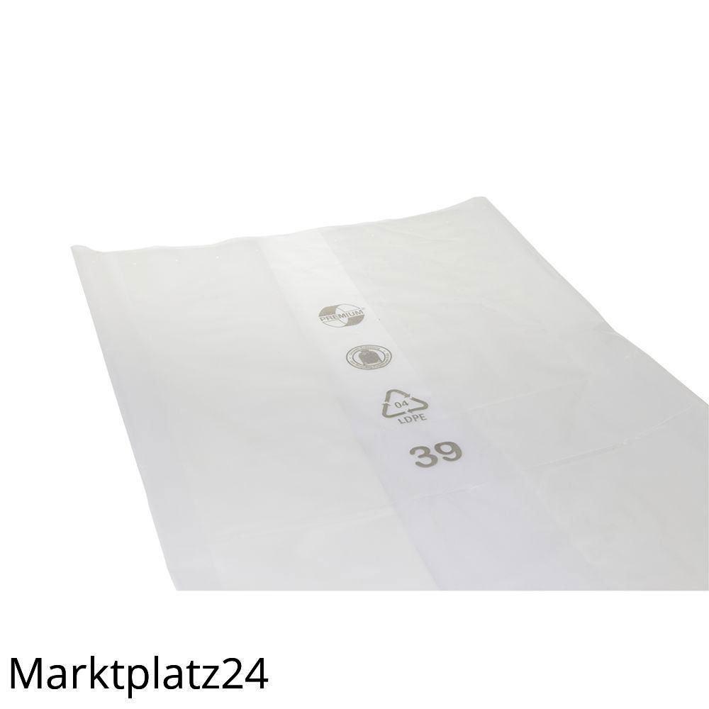 Abfallsäcke PREMIUM, LDPE, 800L, transparent, 900+600x1800mm, 60my, lose, 20 St/Krt. - Marktplatz24