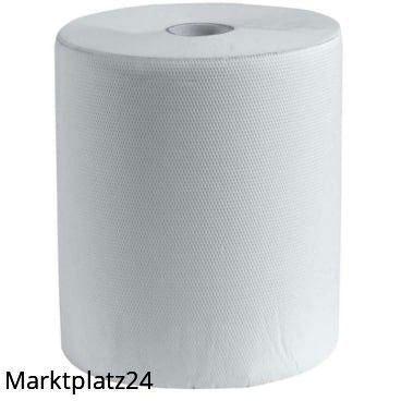 Papierhandtuchrollen, 21,5cm breit, 3lg, hochweiß, 6x100m Ro/Krt. - Marktplatz24