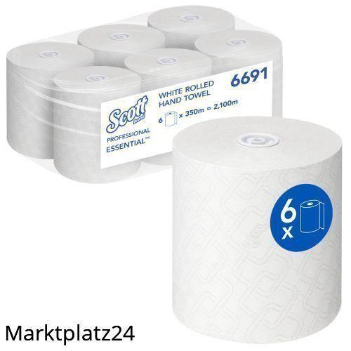 Scott Essential Rollenhandtuch, 350mx19,8cm, 1lg, blau, 6 Ro/Krt. - Marktplatz24