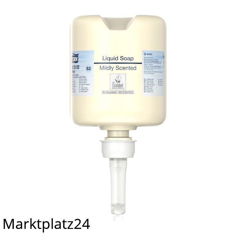 Tork Mild Duftende Hand Flüssigseife Mini, 8x475ml Fl/Krt. - Marktplatz24