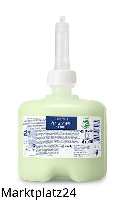 Tork Premium Flüssigseife Mini Hair & Body Luxus, 8x475ml Fl/Krt. - Marktplatz24