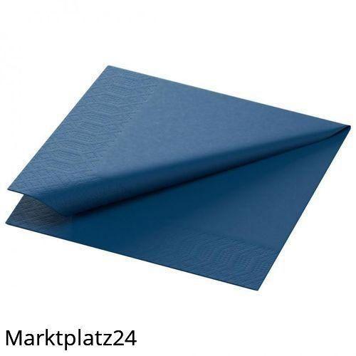 Zelltuch-Serviette 24x24cm,3lg,1/4Falz dunkelblau, 8x250 St/Krt. - Marktplatz24