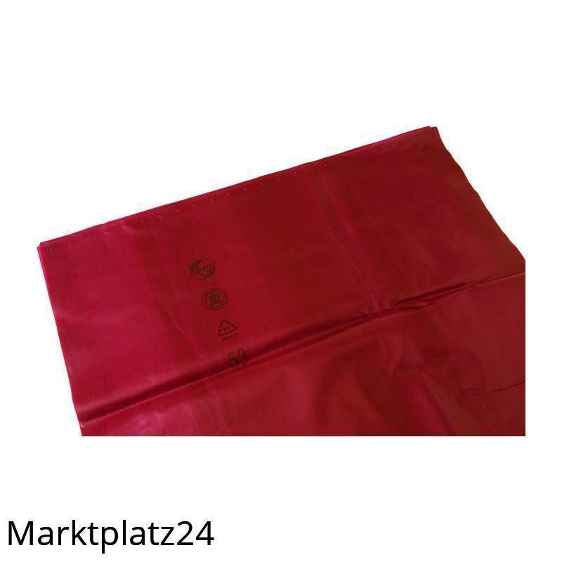 Abfallsäcke PREMIUM, LDPE, 120L, rot, 700x1100mm, 100my, 200 St/Krt. lose - Marktplatz24