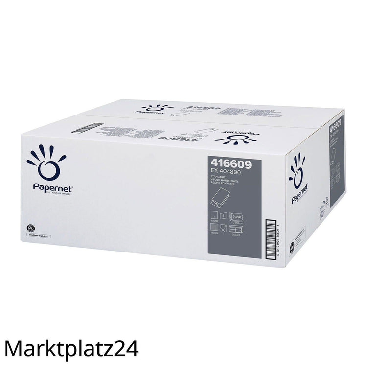 Papernet Standard Falthandtï¿½cher, 1lg, grï¿½n, Recycling, 20x250 Tï¿½/Krt, - Marktplatz24