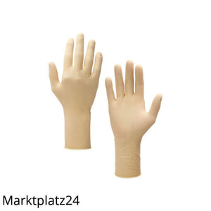 PFE EXTRA Latex Handschuhe, puderfrei, Gr.M, 50 St/Pk. - Marktplatz24