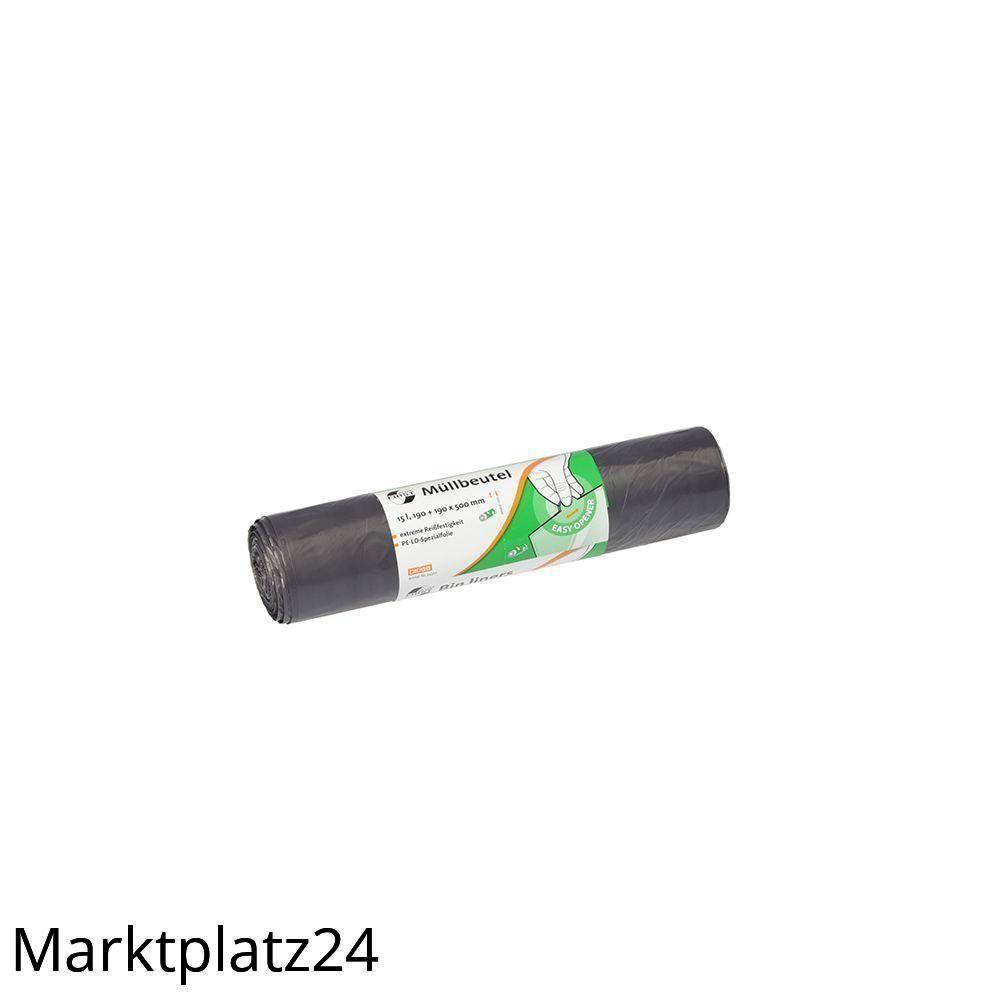 Abfallbeutel FIRST PLUS, LDPE, 15L, grau, 220+160x500mm, 13my, 50 St/Ro. - Marktplatz24