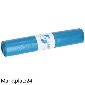 Abfallsäcke ECOFINE, LDPE, 120L, blau, 700x1100mm, 25my, 25 St/Ro. - Marktplatz24