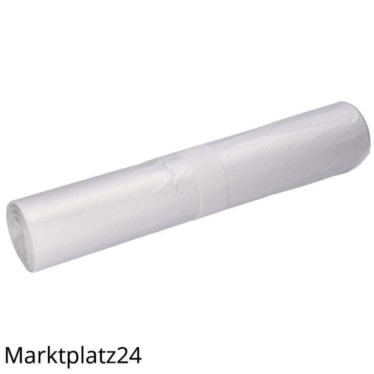 Abfallsäcke HDPE, 120L, transparent, 700x1100mm, Typ20, 14my, 50 St/Ro. - Marktplatz24