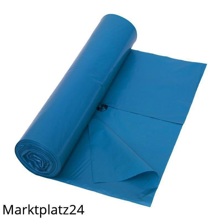 Abfallsäcke LDPE, 120L, blau, 700x1100mm, 27my, 25 St/Ro. - Marktplatz24