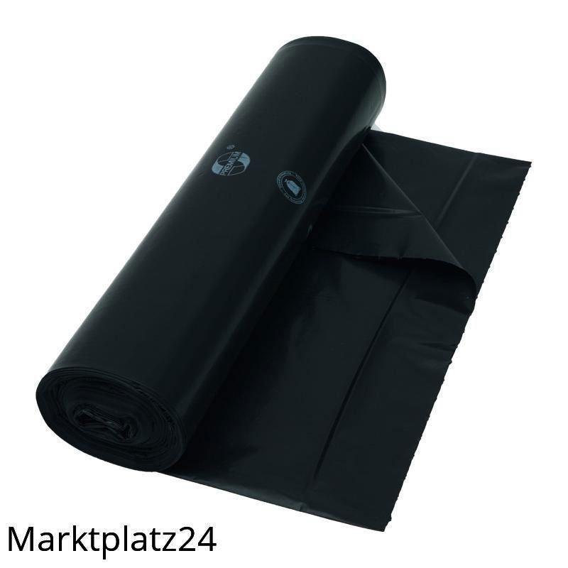 Abfallsäcke LDPE, 60L, schwarz, 600x700mm, Typ60, 35my, 25 St/Ro. - Marktplatz24