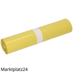 Abfallsäcke LDPE, 70L, gelb, 575x1000mm, 29my, 25 St/Ro. - Marktplatz24