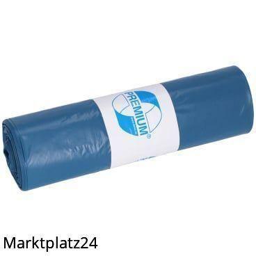 Abfallsäcke PREMIUM, LDPE, 30L, blau, 480x650mm, Typ60, 35my, 25 St/Ro. - Marktplatz24