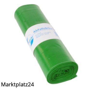 Abfallsäcke PREMIUM, LDPE, 70L, grün, 575x1000mm, 60my, 25 St/Ro. - Marktplatz24