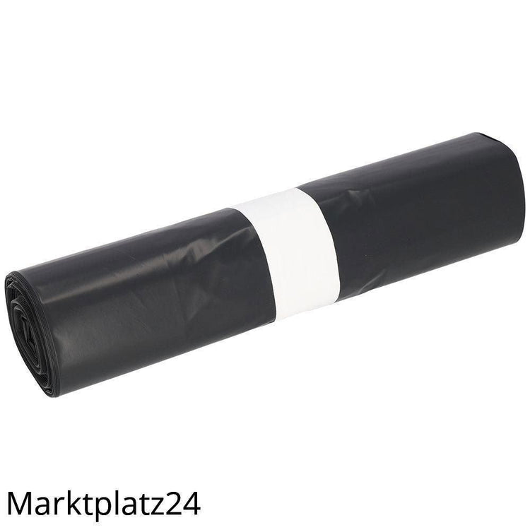 Abfallsäcke PREMIUM, LDPE, 70L, schwarz, 575x1000mm, 60my, 25 St/Ro. - Marktplatz24