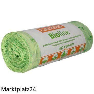 Bioline-Bioabfallbeutel, 20L, natur, 430x500x0,02mm, 20my, 50 St/Ro. - Marktplatz24