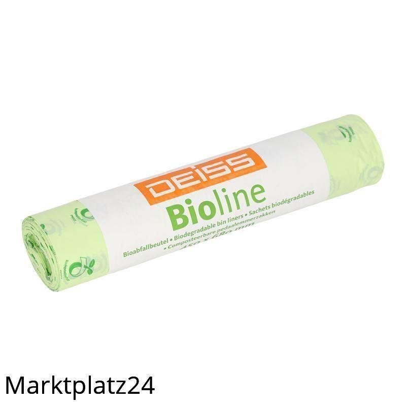 Bioline-Bioabfallbeutel, 30L, natur, 450x680mm, 23my, 10 St/Ro. - Marktplatz24