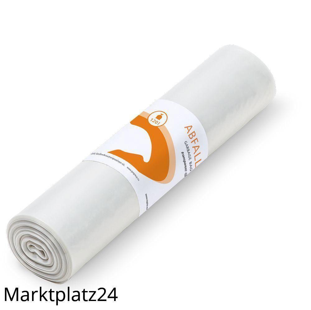 TAPIRA plus Abfallsäcke, LDPE, 120L, transp., 700x1100mm, 37my, 25 St/Ro. - Marktplatz24