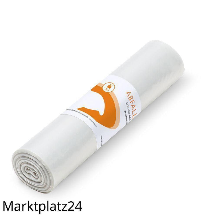 TAPIRA plus Abfallsäcke, LDPE, 70L, transp., 575x1000mm, 37my, 25 St/Ro. - Marktplatz24