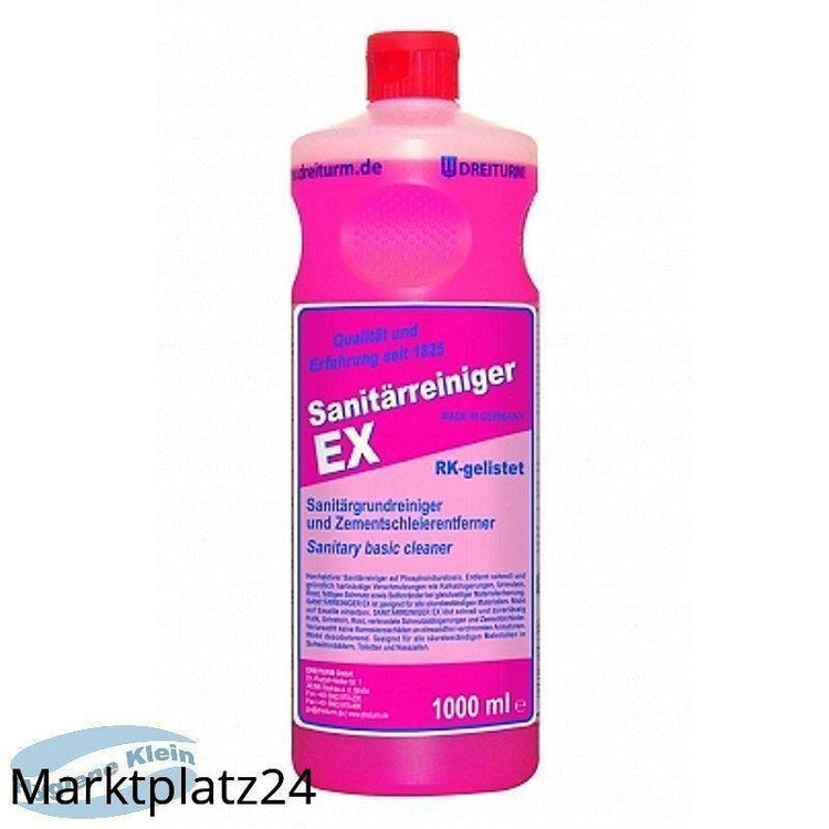 Sanitärreiniger Ex, 1L Rundflasche - Marktplatz24