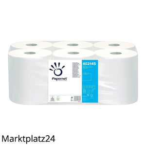 Handtuchpapierrolle, 124x0,20m, 2lg, Zellstoff, 6 Ro/VE - Marktplatz24