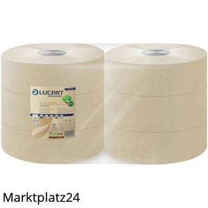 Toilettenpapier EcoNatural 350, Jumbo, 2lg, 350m, 1458 Bl./Rolle, 6 Ro/VE - Marktplatz24