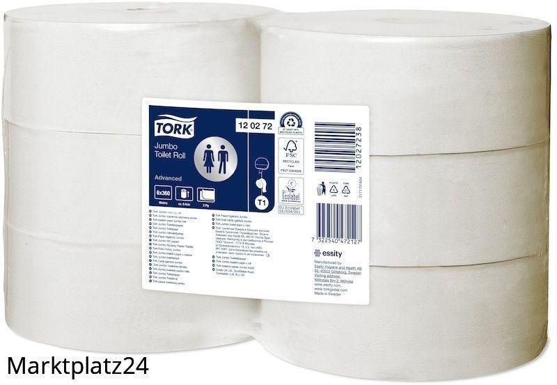 Tork Advanced Toilettenpapier Jumbo Rolle, 2lg, 360 m/Ro, hochweiß, , 6 Ro/VE - Marktplatz24