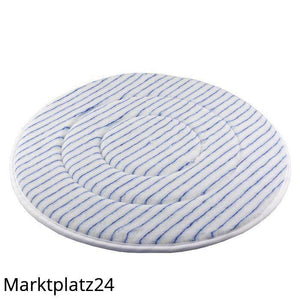 Microfaserpad, 13", 330mm, weiß/blau, 1 St. - Marktplatz24