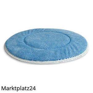 Microfaserpad, 17", 432mm, weiß/blau, 1 St. - Marktplatz24