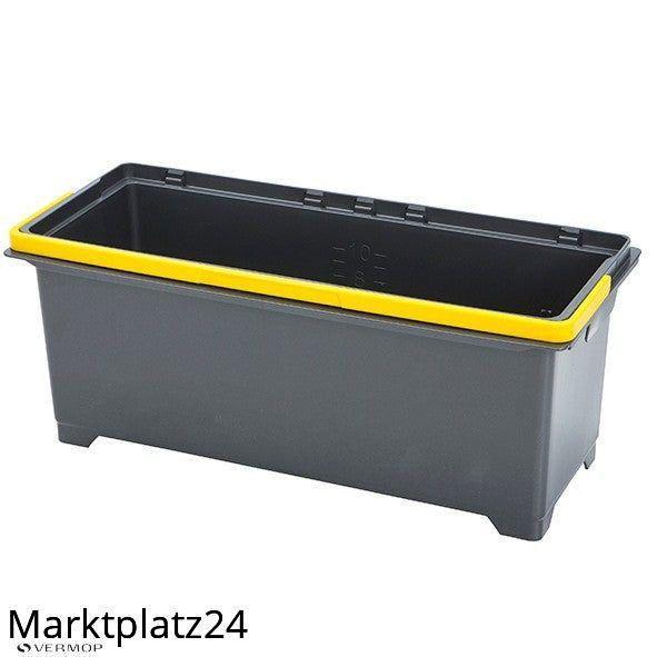 Box, 10L, anthrazit/gelb, Rezyklat, 1 St. - Marktplatz24