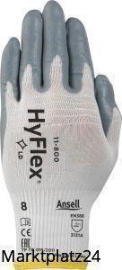 HyFlex® 11-800 Handschuh, Gr.10, weiß/grau, 1 Paar - Marktplatz24