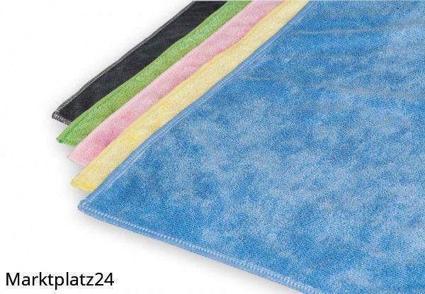 Microfaser Universaltuch Stretch, 40x40cm, ca. 300g/m, blau, gestrickt, 1 St. - Marktplatz24